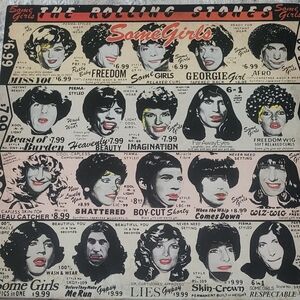 Rolling Stones Some Girls US1978 LP COC 39108 Banned Record.